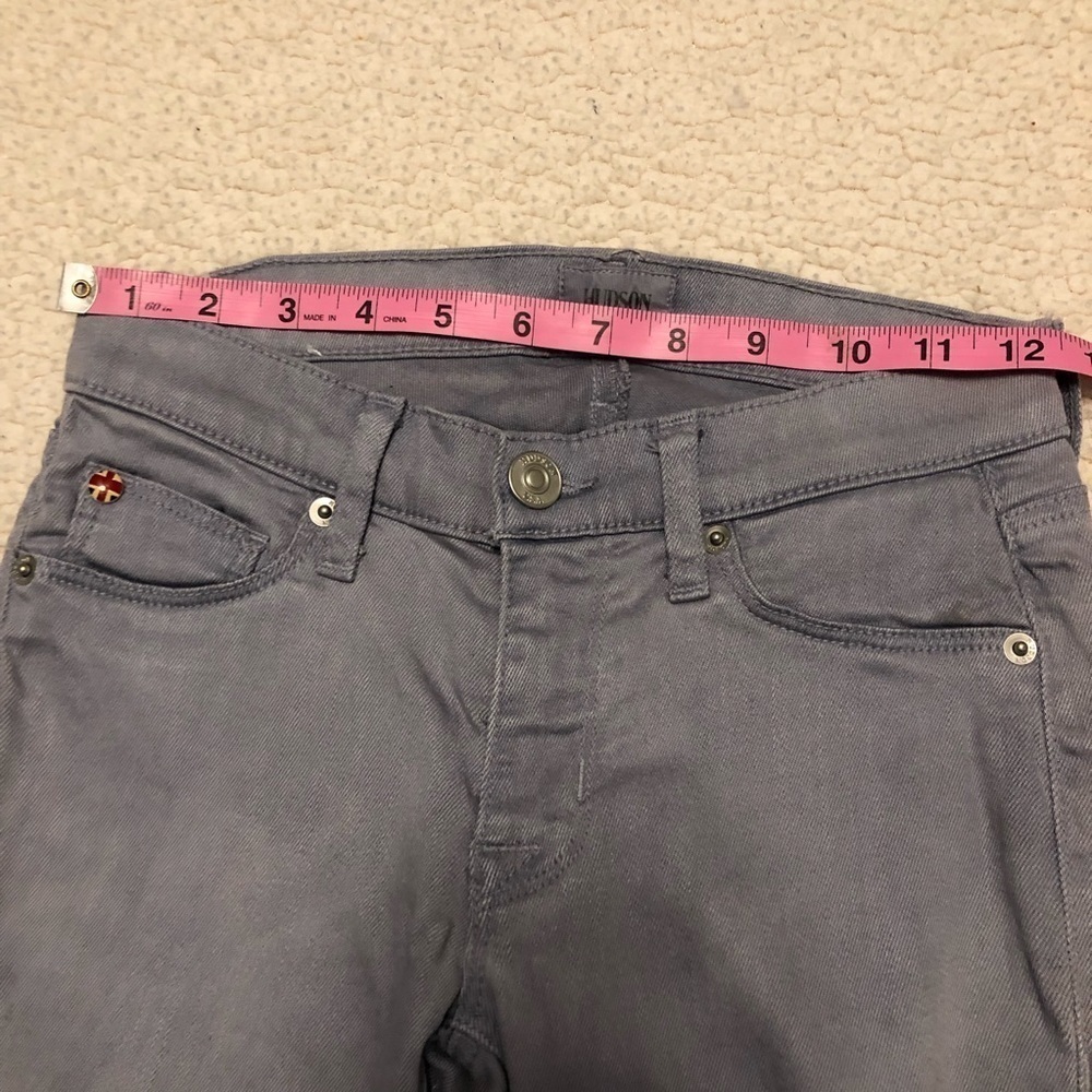 Hudson‎ DIY Tie-Dye Skinny Jeans. Size 24. Light Blue and White. Zip fly. - Picture 7 of 16